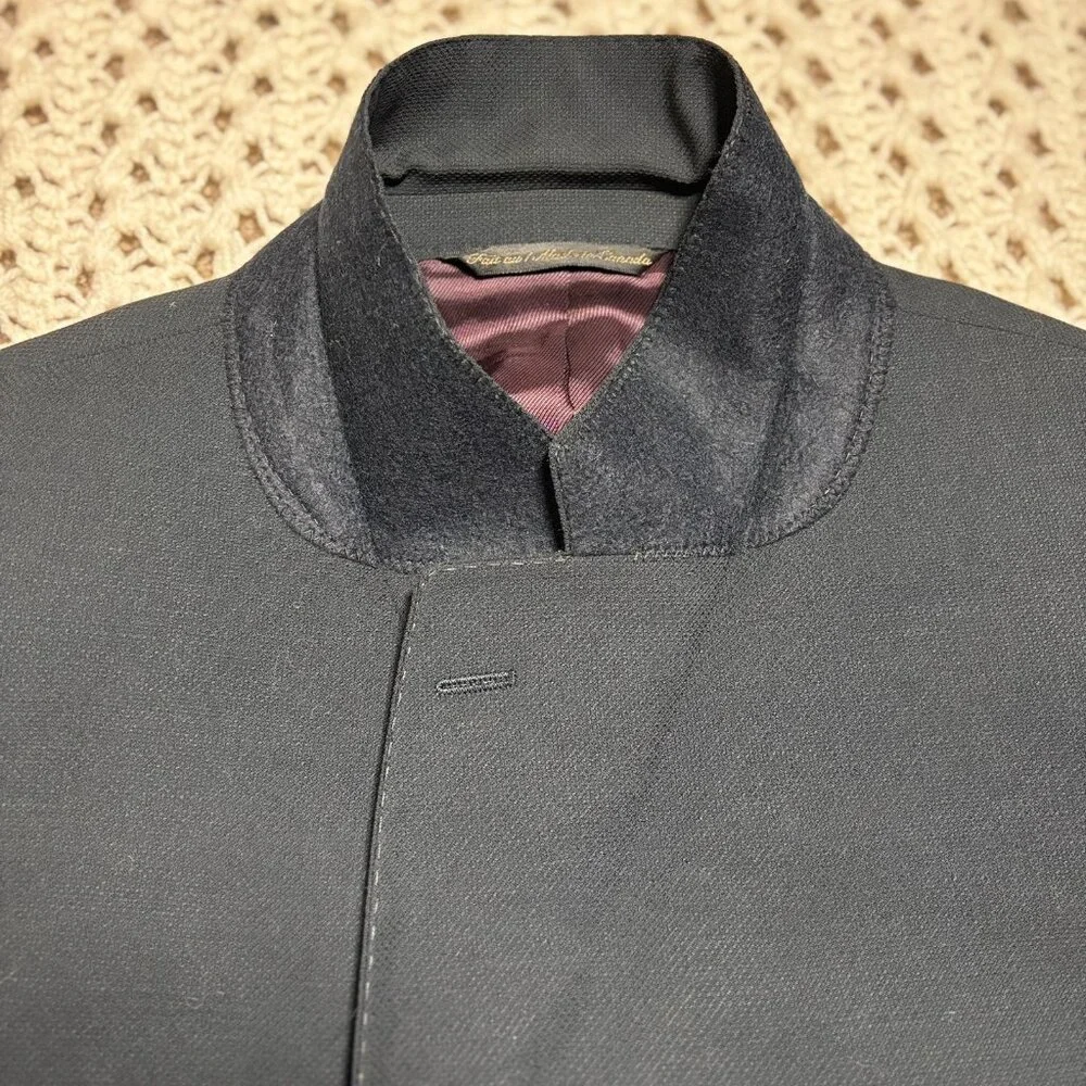 Bespoke Fraser Steen Toronto Savile Row Wool Sport Coat Blazer Angelico‎ 46R